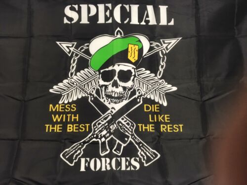 Special Forces Mess With The Best Die Like The Rest 3'x5' Flag