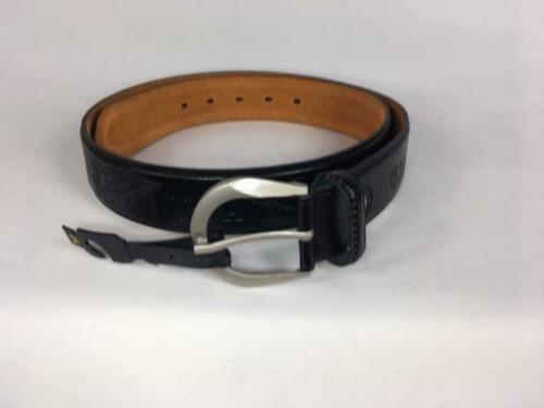 Black Patriotic Genuine Leather Belt USA and Eagle Decoration