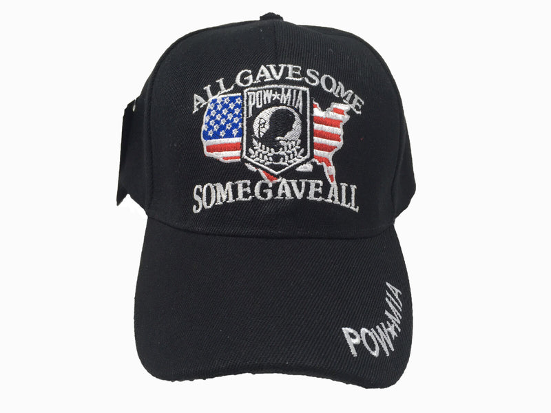 Black - All Gave Some Some Gave All POW-MIA Hat