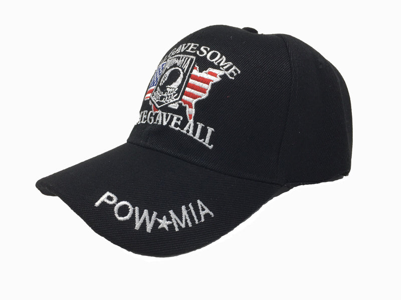 Black - All Gave Some Some Gave All POW-MIA Hat