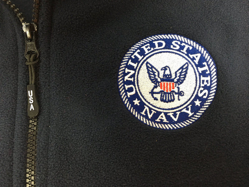 Men's Dark Blue US Navy Fleece Vest