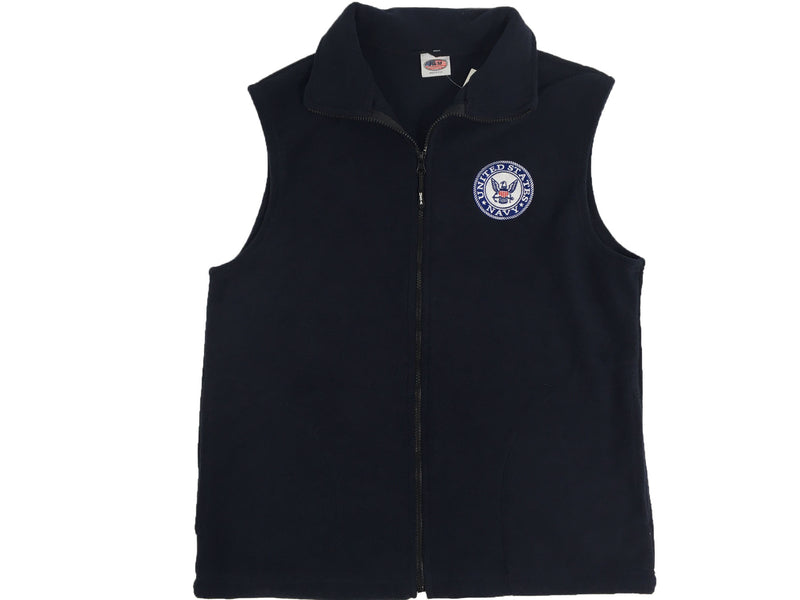 Men's Dark Blue US Navy Fleece Vest