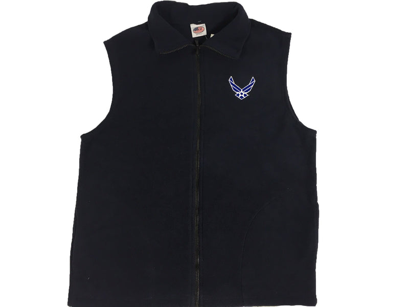 Men's Dark Blue US Air Force Fleece Vest