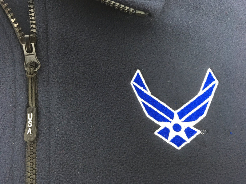 Men's Dark Blue US Air Force Fleece Vest