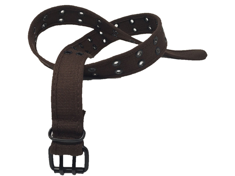 1.5" Wide Coffee Brown Canvas Web Military Tactical Belts