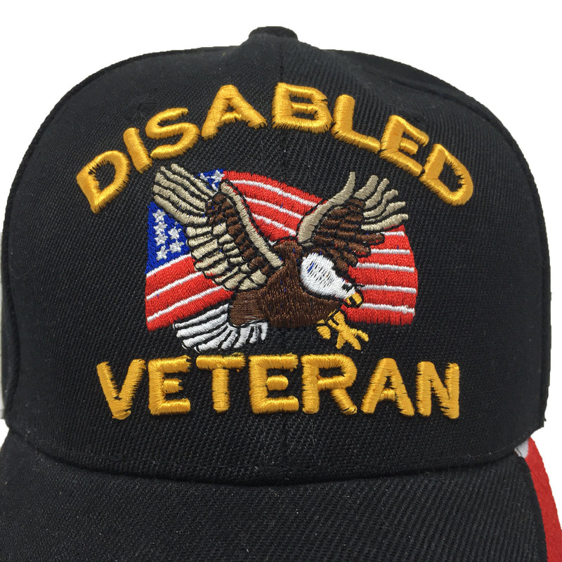 Disabled Veteran Baseball Hat - American Flag
