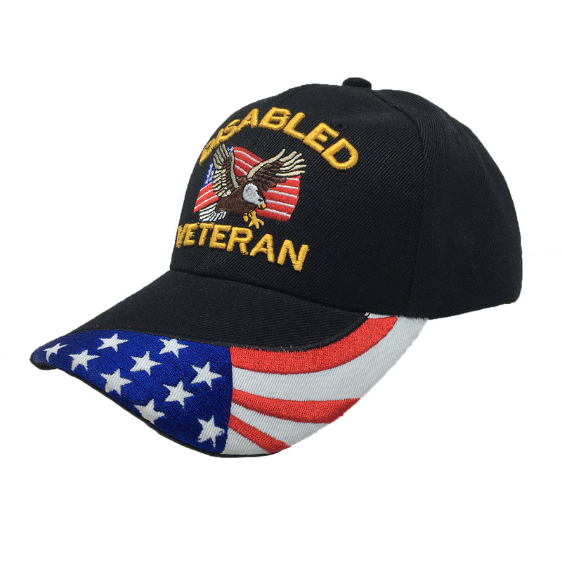Disabled Veteran Baseball Hat - American Flag