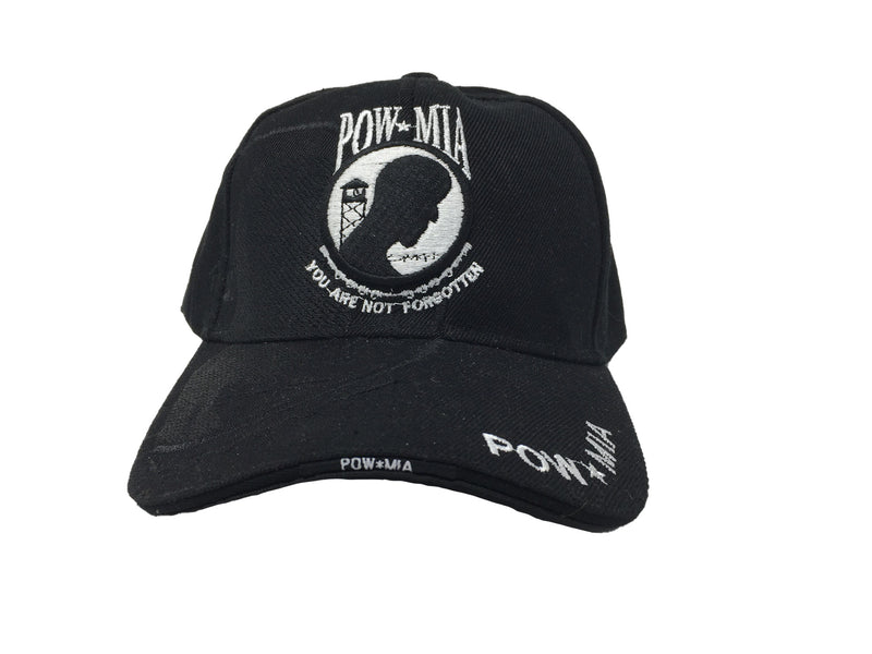 Black POW-MIA You Are Not Forgotten Baseball Hat