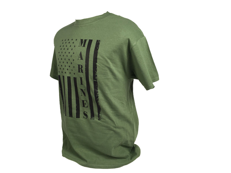 US Marines Military Green Flag T-Shirt