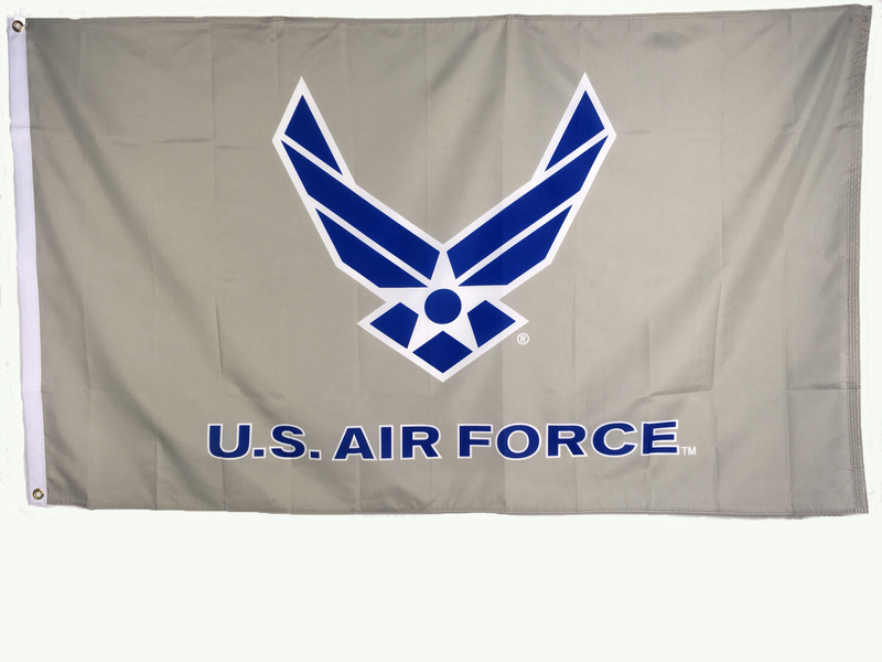 Air Force Wings 3'x5' Flag Gray