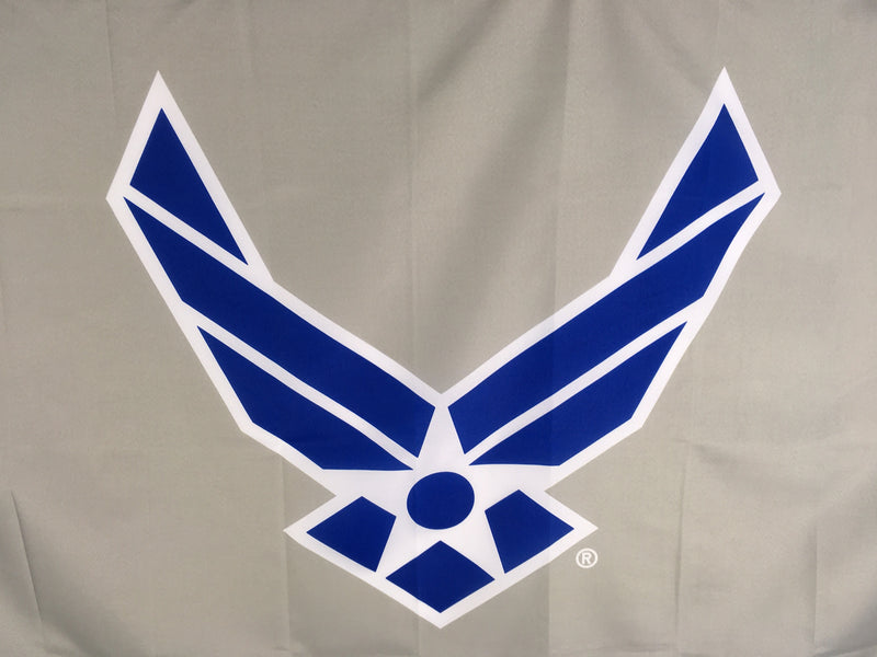 Air Force Wings 3'x5' Flag Gray