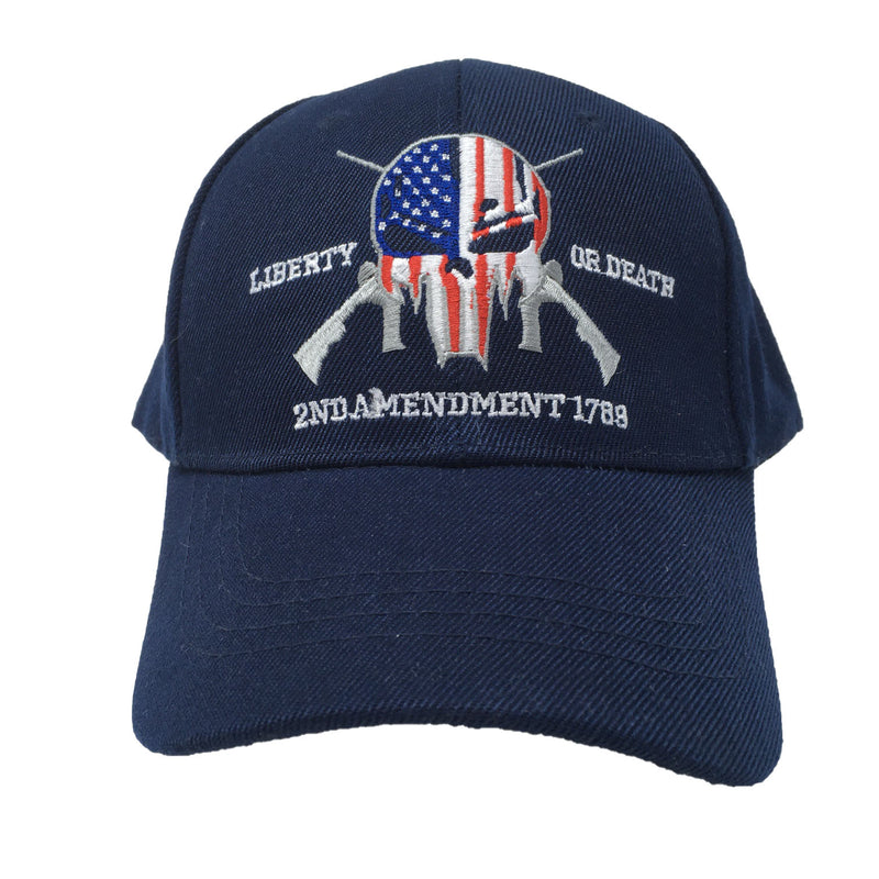 Blue Punisher Liberty Or Death 2nd Amendment 1789 Hat