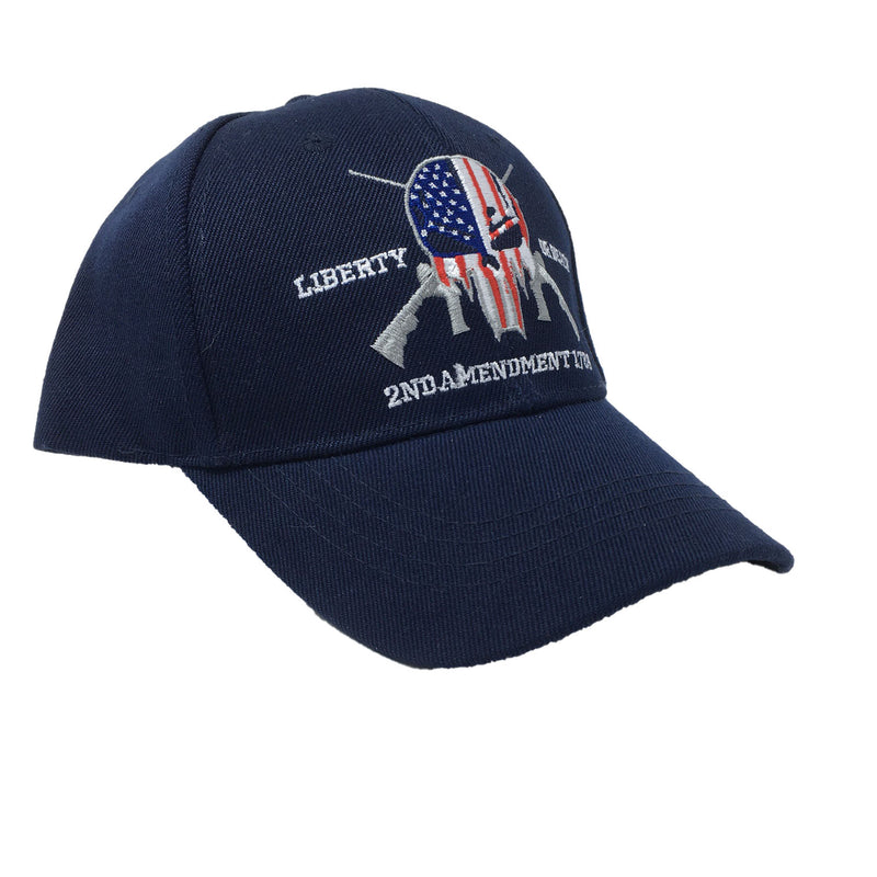 Blue Punisher Liberty Or Death 2nd Amendment 1789 Hat