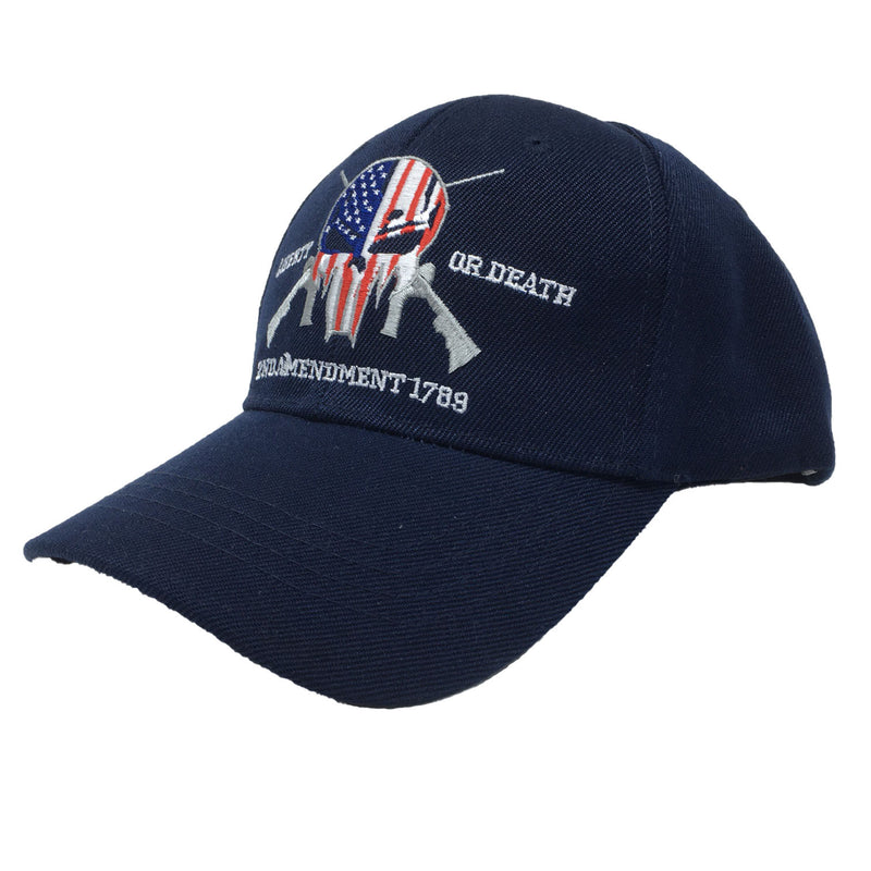 Blue Punisher Liberty Or Death 2nd Amendment 1789 Hat