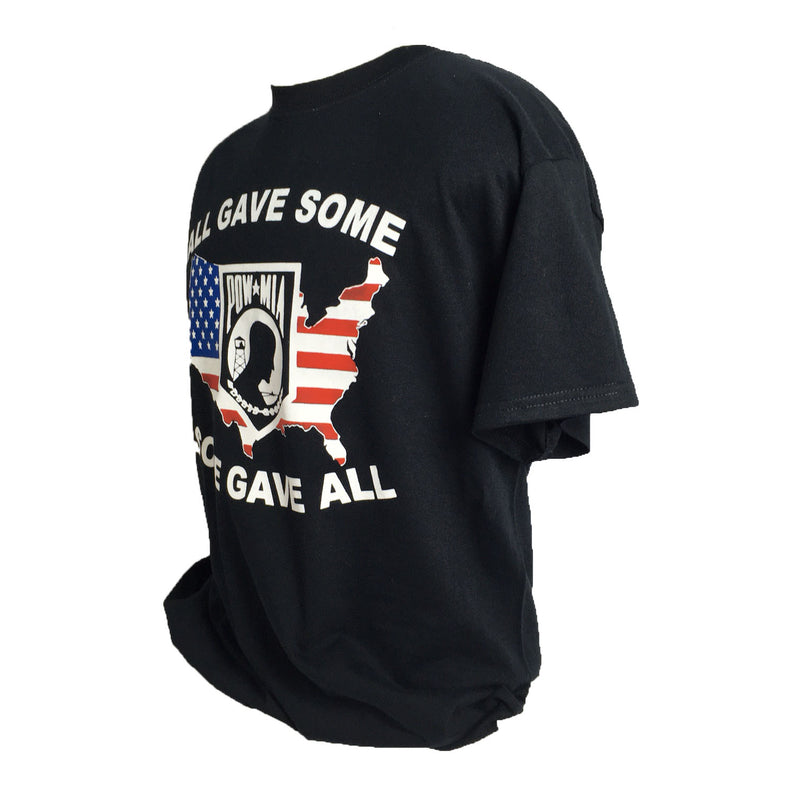 All Gave Some Some Gave All POW-MIA Black T-Shirt
