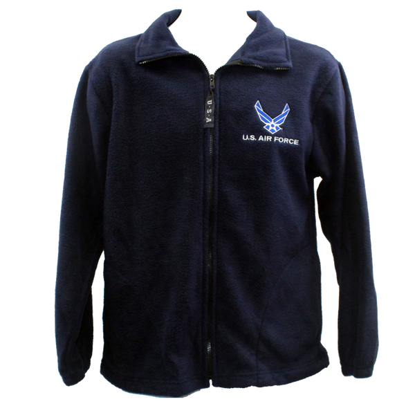 Men's Dark Blue US Air Force Fleece Jacket