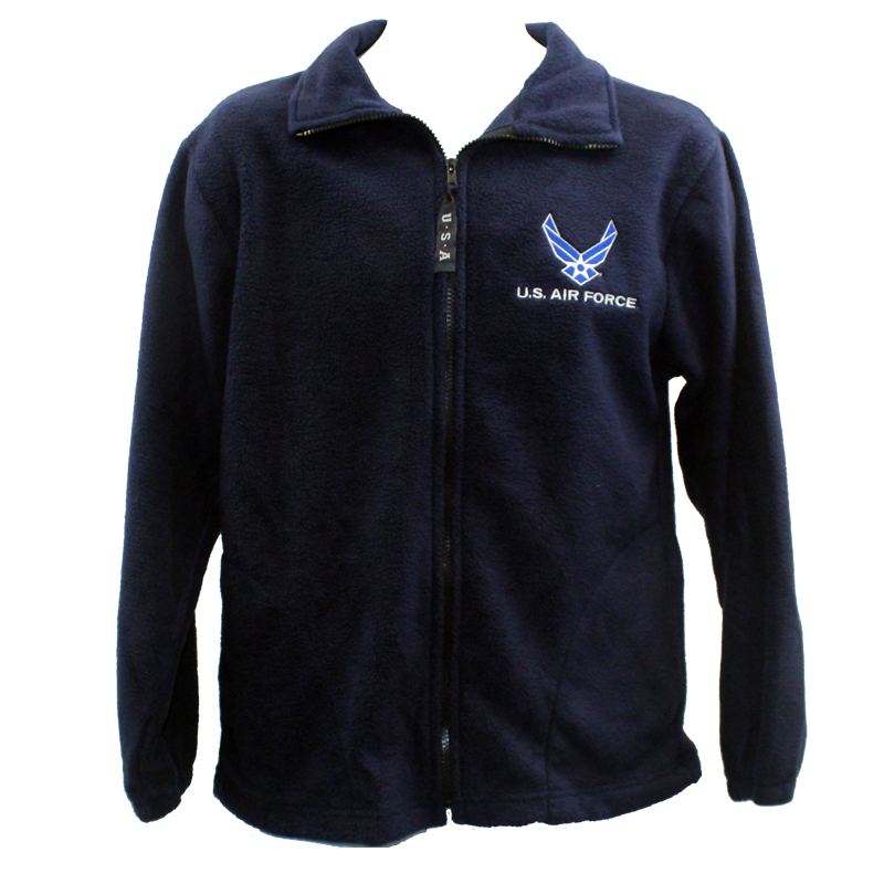 Men's Dark Blue US Air Force Fleece Jacket