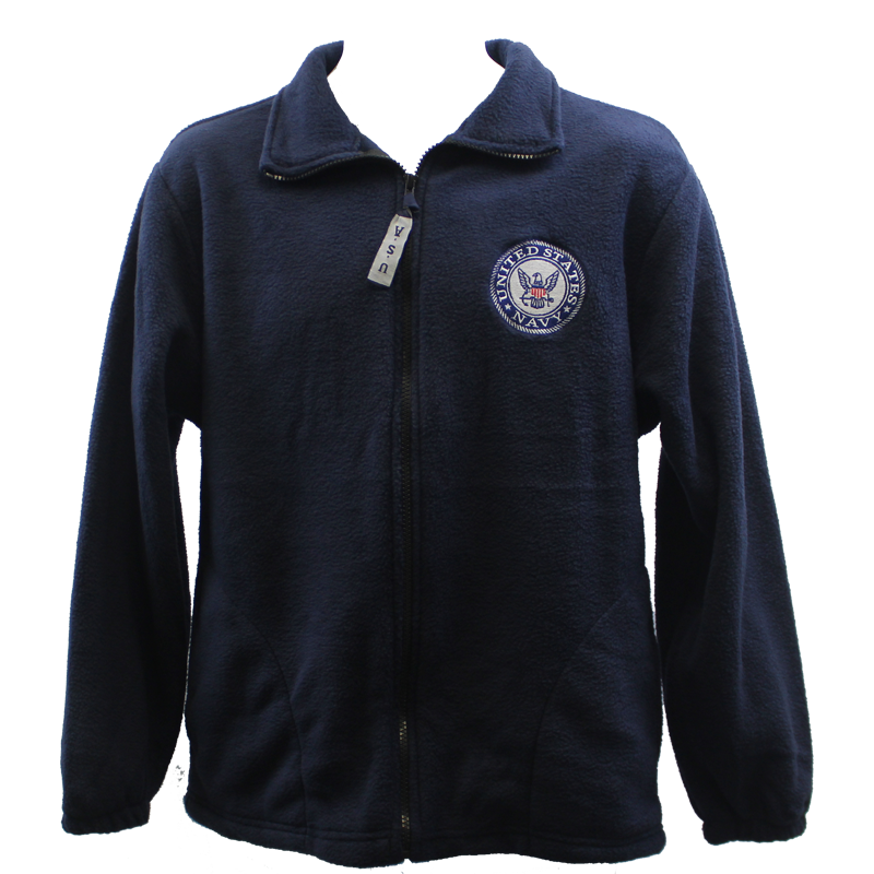 Men's US Navy Dark Blue Fleece Jacket